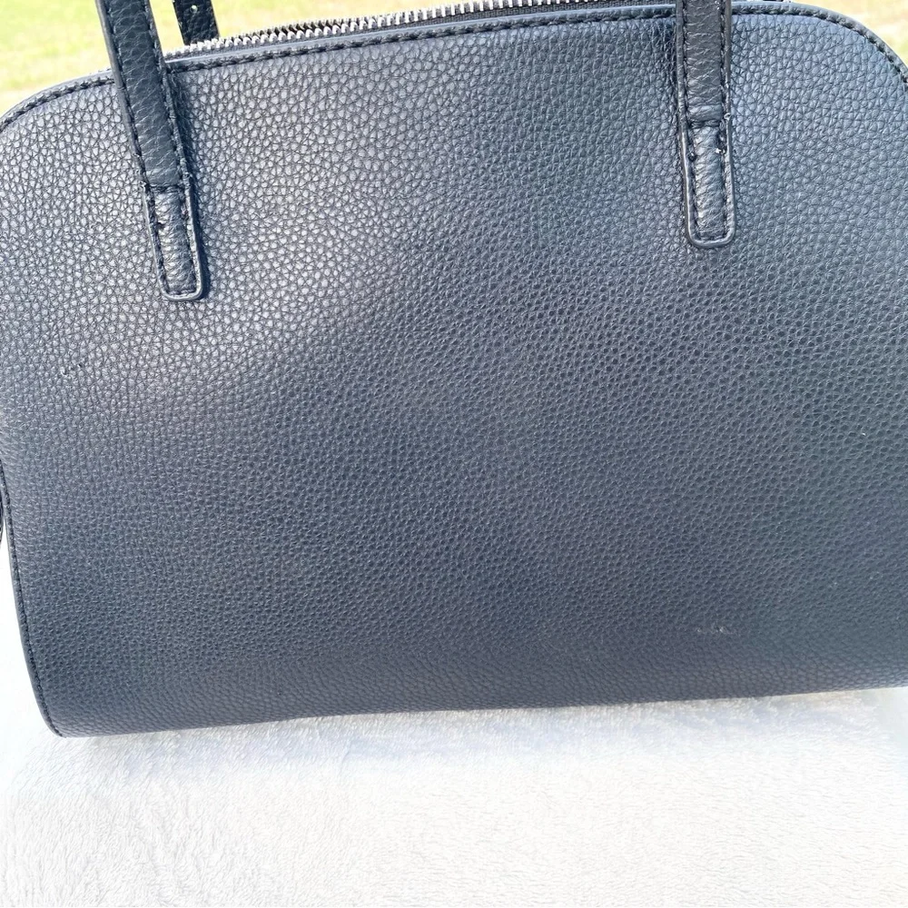 Guess‎ Black Satchel with Silver Hardware